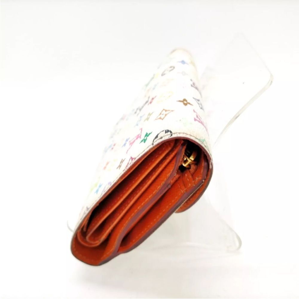 Auth Vtg Louis Vuitton 33 Multicolor Murakami Flap Compact Trifold Joy Wallet - Picture 3 of 9